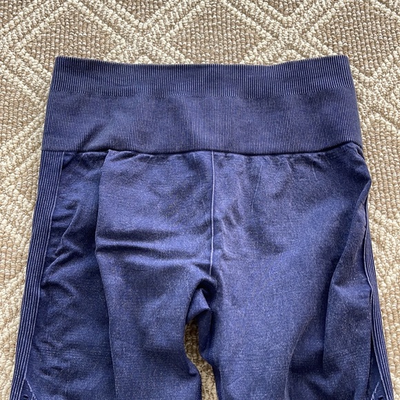 Fabletic Sync High Waisted Perforated Legging-Washed Navy - Picture 9 of 10